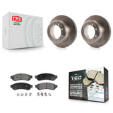 Rear Disc Brake Rotors And Ceramic Pads Kit For Ford F-350 Super Duty F-450
