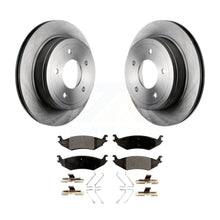 Charger l&#39;image dans la galerie, Rear Disc Brake Rotors And Ceramic Pads Kit For Ford E-150 Club Wagon Econoline