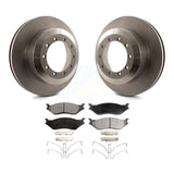 Rear Brake Rotor & Ceramic Pad Kit For Ford F-450 Super Duty F-550 International
