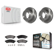 Charger l'image dans la galerie, Rear Disc Brake Rotors And Ceramic Pads Kit For Ford F-250 Super Duty F-350