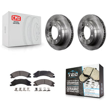 Load image into Gallery viewer, Rear Brake Rotor Ceramic Pad Kit For Ford E-350 Super Duty E-250 E-150 Econoline