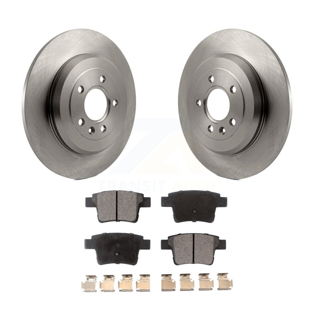 Rear Brake Rotors Ceramic Pad Kit For Ford Five Hundred Freestyle Taurus Mercury