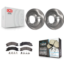 Load image into Gallery viewer, [Rear] 09-10 Ford E-450 Super Duty DIESEL engine Premium OE Brake Rotors &amp; Ceramic Pads Kit For Max Braking
