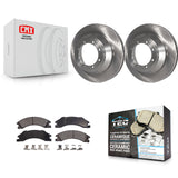 [Rear] 09-10 Ford E-450 Super Duty DIESEL engine Premium OE Brake Rotors & Ceramic Pads Kit For Max Braking