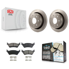 Charger l'image dans la galerie, [Rear] 2012-2014 Ford F-150 With 7 Lug Wheels Premium OE Brake Rotors &amp; Ceramic Pads Kit For Max Braking