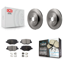 Load image into Gallery viewer, Rear Brake Rotors &amp; Ceramic Pad Kit For Ford Explorer Police Interceptor Utility