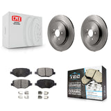 Rear Brake Rotors & Ceramic Pad Kit For Ford Explorer Police Interceptor Utility