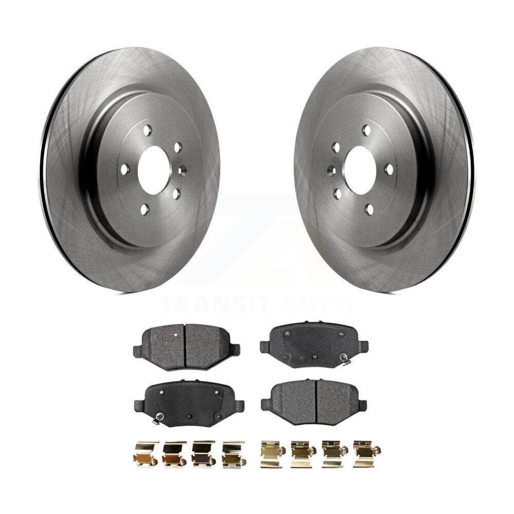 Rear Brake Rotors Ceramic Pad Kit For Ford Explorer Taurus Flex Police Sedan MKT