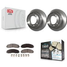 Charger l'image dans la galerie, Rear Disc Brake Rotors And Ceramic Pads Kit For Ford F-250 Super Duty F-350