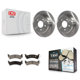 Rear Disc Brake Rotors And Ceramic Pads Kit For Jeep Grand Cherokee