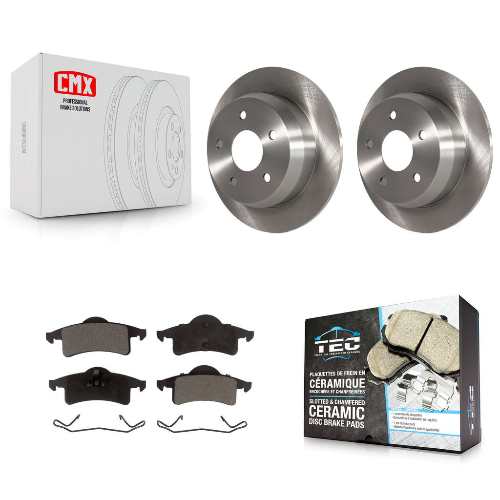 [Rear] 1999-2004 Jeep Grand Cherokee Premium OE Brake Rotors & Ceramic Pads Kit For Max Braking