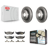 Rear Disc Brake Rotors And Ceramic Pads Kit For Dodge Ram 1500
