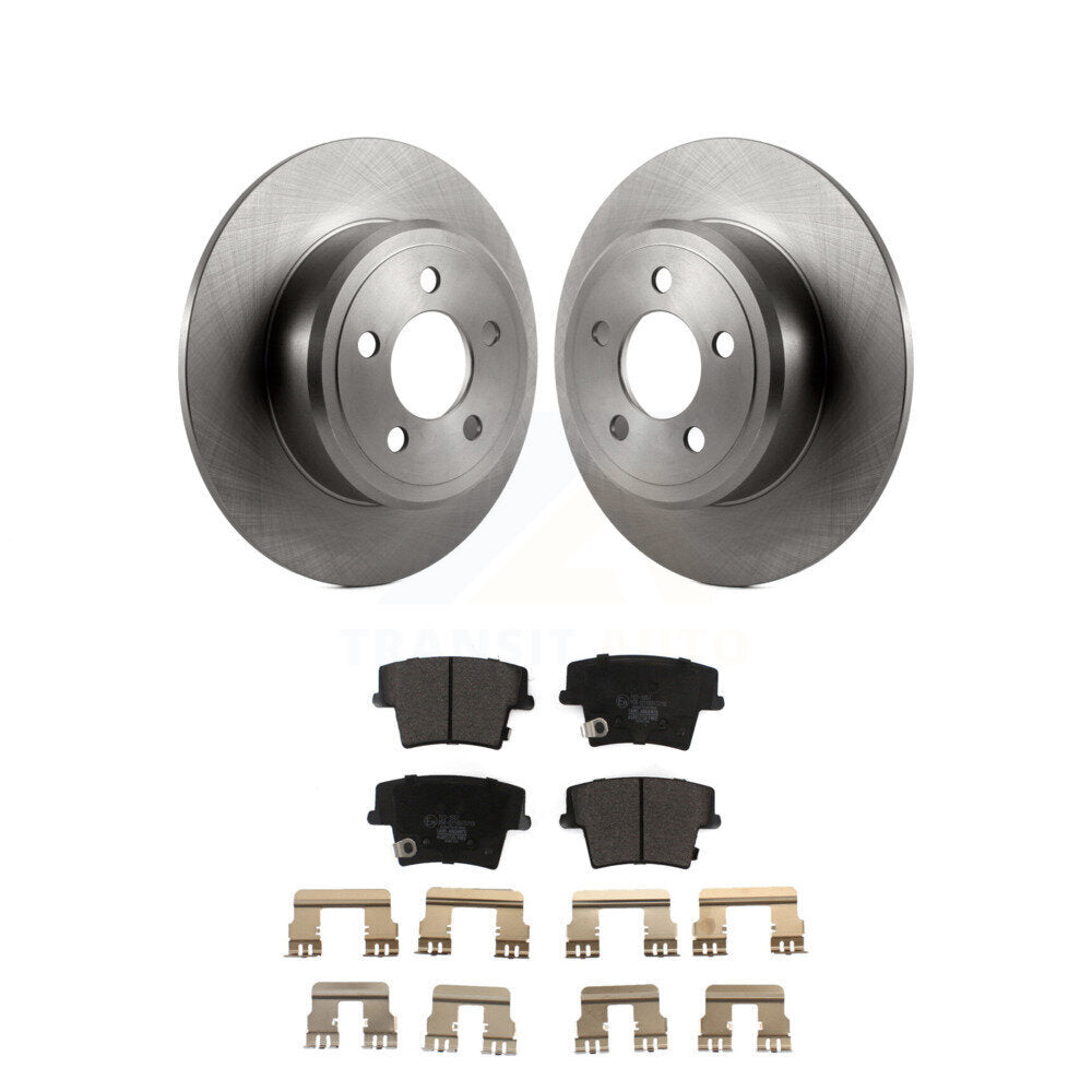 Rear Disc Brake Rotors Ceramic Pad Kit For Dodge Charger Chrysler 300 Challenger