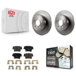 Rear Disc Brake Rotors Ceramic Pad Kit For Dodge Charger Chrysler 300 Challenger