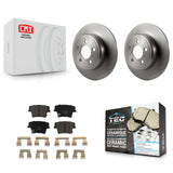 Rear Disc Brake Rotors Ceramic Pad Kit For Dodge Charger Chrysler 300 Challenger