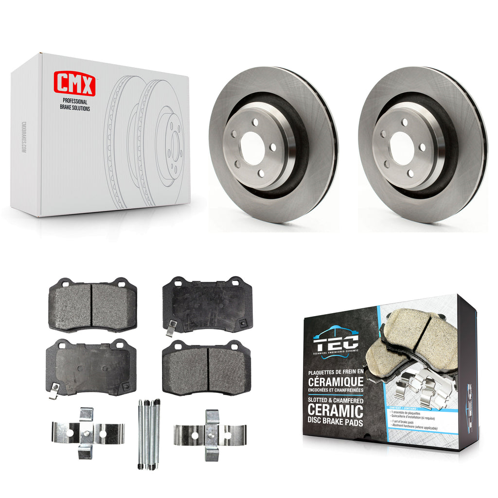 Rear Disc Brake Rotors Ceramic Pad Kit For Dodge Charger Chrysler 300 Challenger