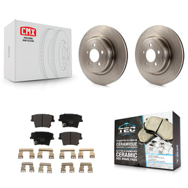 Rear Disc Brake Rotors And Ceramic Pads Kit For Dodge Charger Magnum