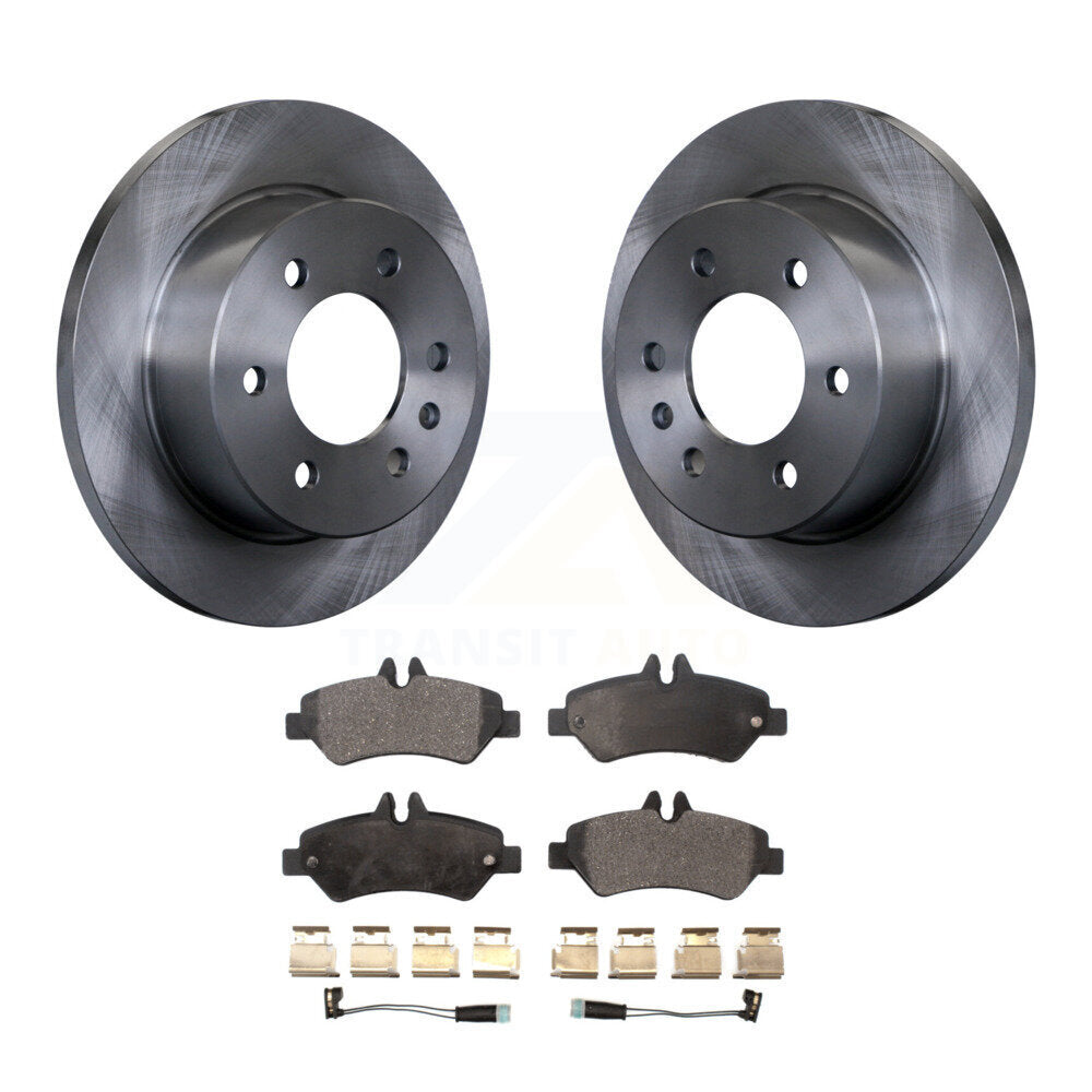 Rear Disc Brake Rotor Ceramic Pad Kit For Sprinter 2500 Mercedes-Benz Dodge 3500