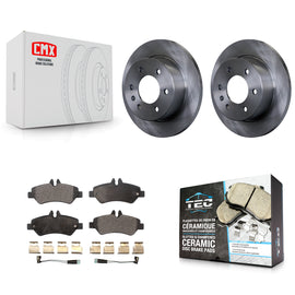 Rear Disc Brake Rotor Ceramic Pad Kit For Sprinter 2500 Mercedes-Benz Dodge 3500