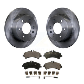 Rear Brake Rotor Ceramic Pad Kit For Freightliner Sprinter 3500 With Solid