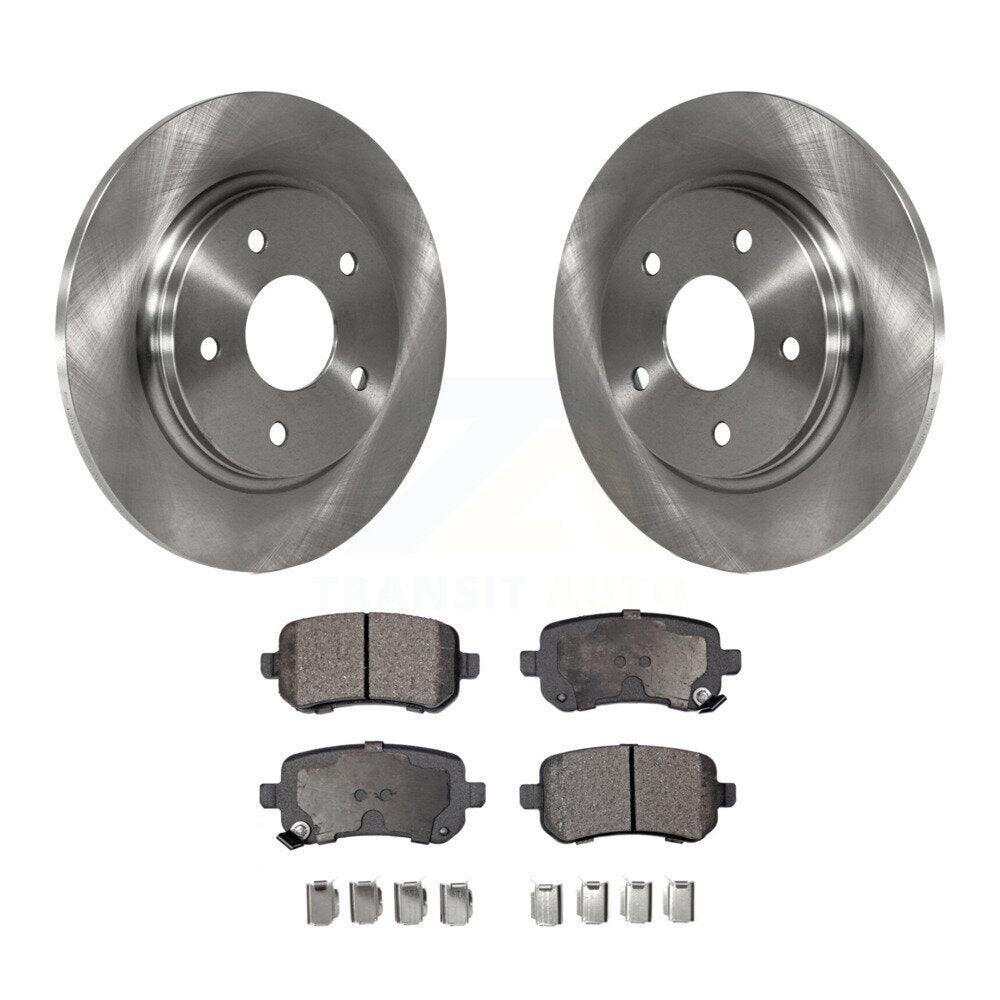 Rear Brake Rotor Ceramic Pad Kit For Dodge Grand Caravan Chrysler Town & Country