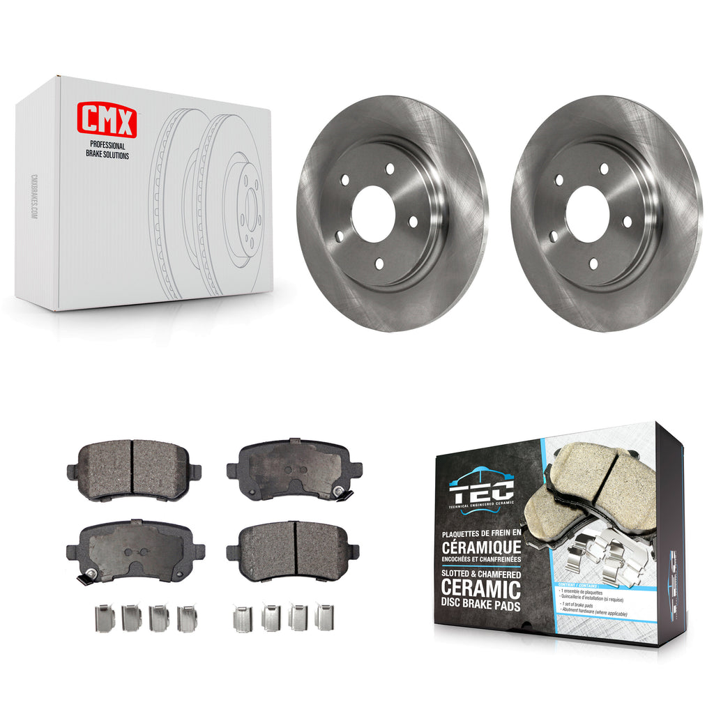 Rear Brake Rotor Ceramic Pad Kit For Dodge Grand Caravan Chrysler Town & Country
