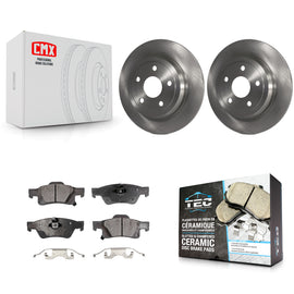 Rear Disc Brake Rotors And Ceramic Pad Kit For Jeep Grand Cherokee Dodge Durango