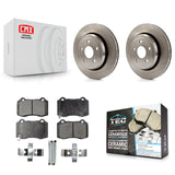 Rear Disc Brake Rotors And Ceramic Pad Kit For Jeep Grand Cherokee Dodge Durango