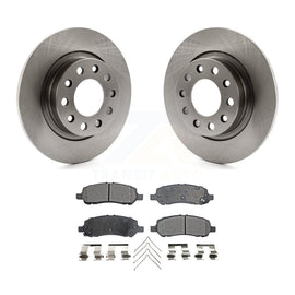 [Rear] 2013-2016 Dodge Dart Premium OE Brake Rotors & Ceramic Pads Kit For Max Braking
