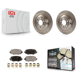 Rear Disc Brake Rotors And Ceramic Pads Kit For Jeep Cherokee