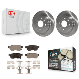 Rear Brake Rotors & Ceramic Pad Kit For Honda Civic Acura Integra del Sol CRX EL