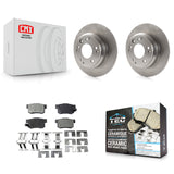 Rear Brake Rotor & Ceramic Pad Kit For Acura Honda Odyssey Legend RL Isuzu Oasis