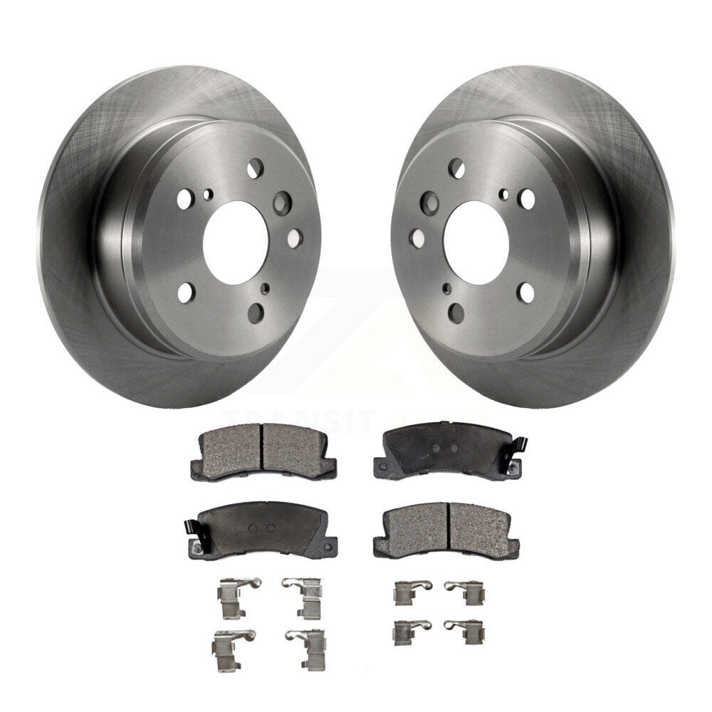 Rear Disc Brake Rotors And Ceramic Pads Kit For Toyota Camry Lexus ES300 Solara