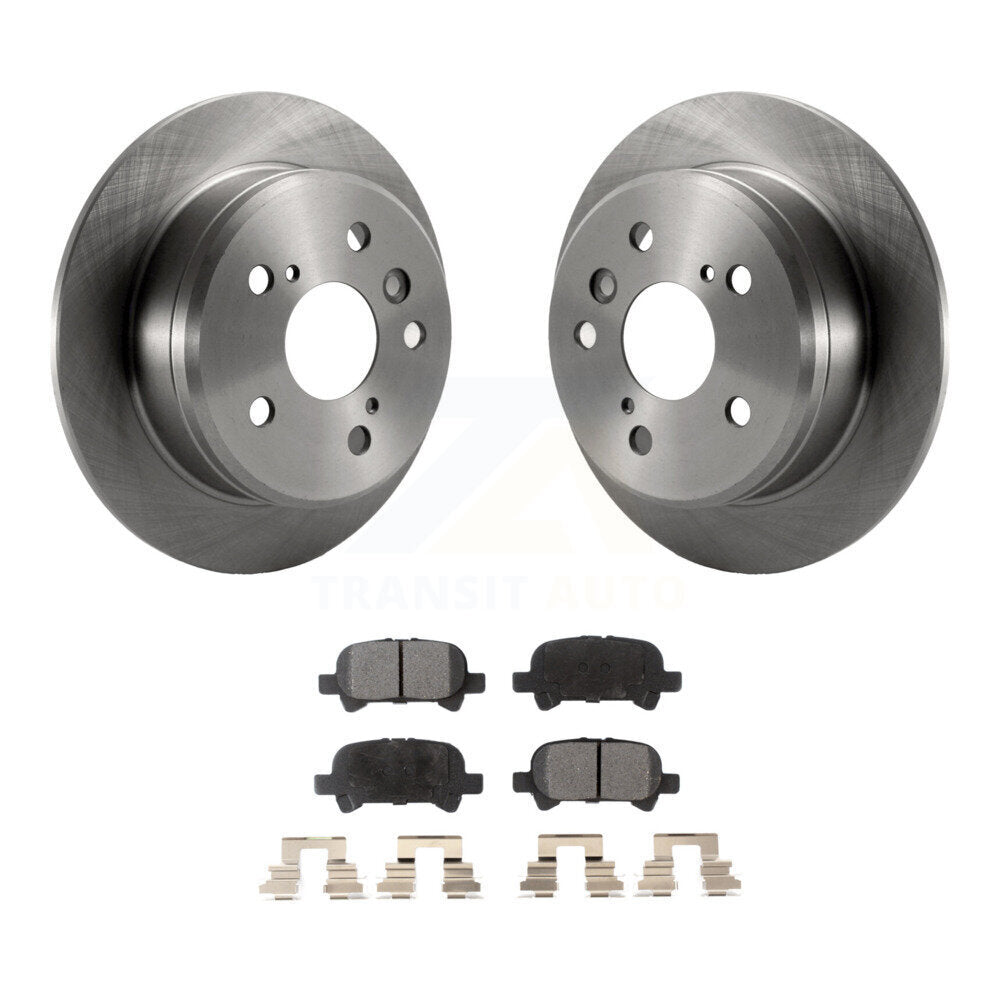 Rear Disc Brake Rotors And Ceramic Pads Kit For Toyota Camry Solara