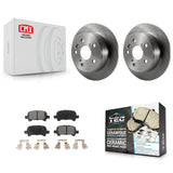 Rear Disc Brake Rotors And Ceramic Pads Kit For Toyota Camry Solara