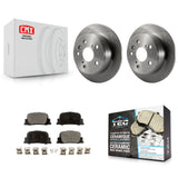 Rear Disc Brake Rotors And Ceramic Pads Kit For Toyota Camry Lexus ES300