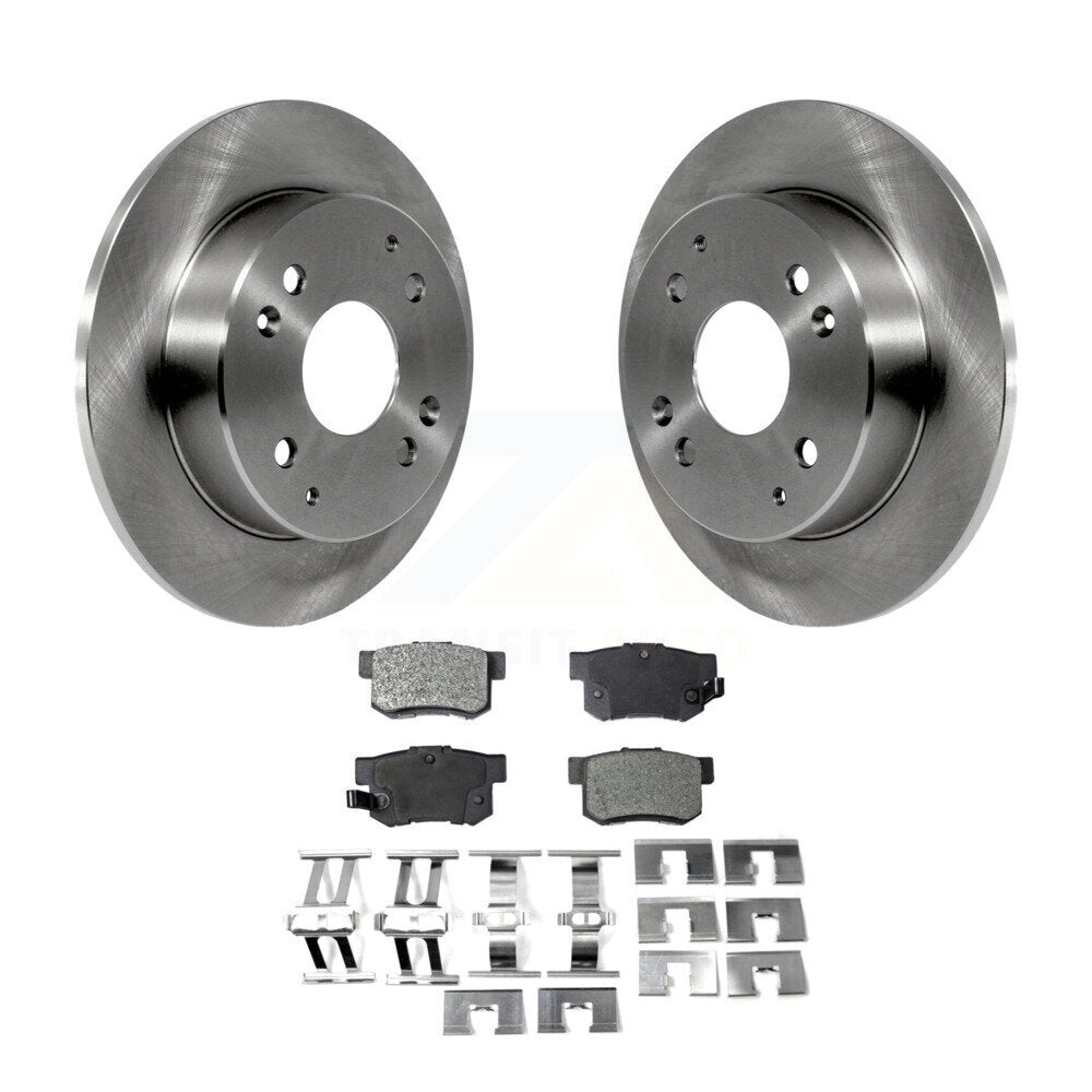 Rear Disc Brake Rotors And Ceramic Pads Kit For Honda Accord Acura CL