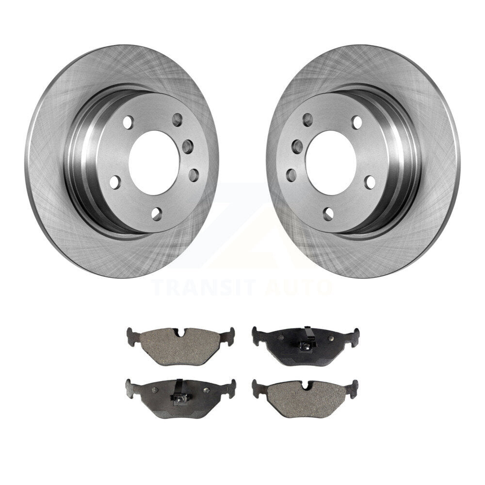 Rear Disc Brake Rotors And Ceramic Pads Kit For BMW 318i 328i 328is 323is 318is