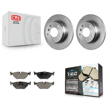Charger l'image dans la galerie, Rear Disc Brake Rotors And Ceramic Pads Kit For BMW 318i 328i 328is 323is 318is
