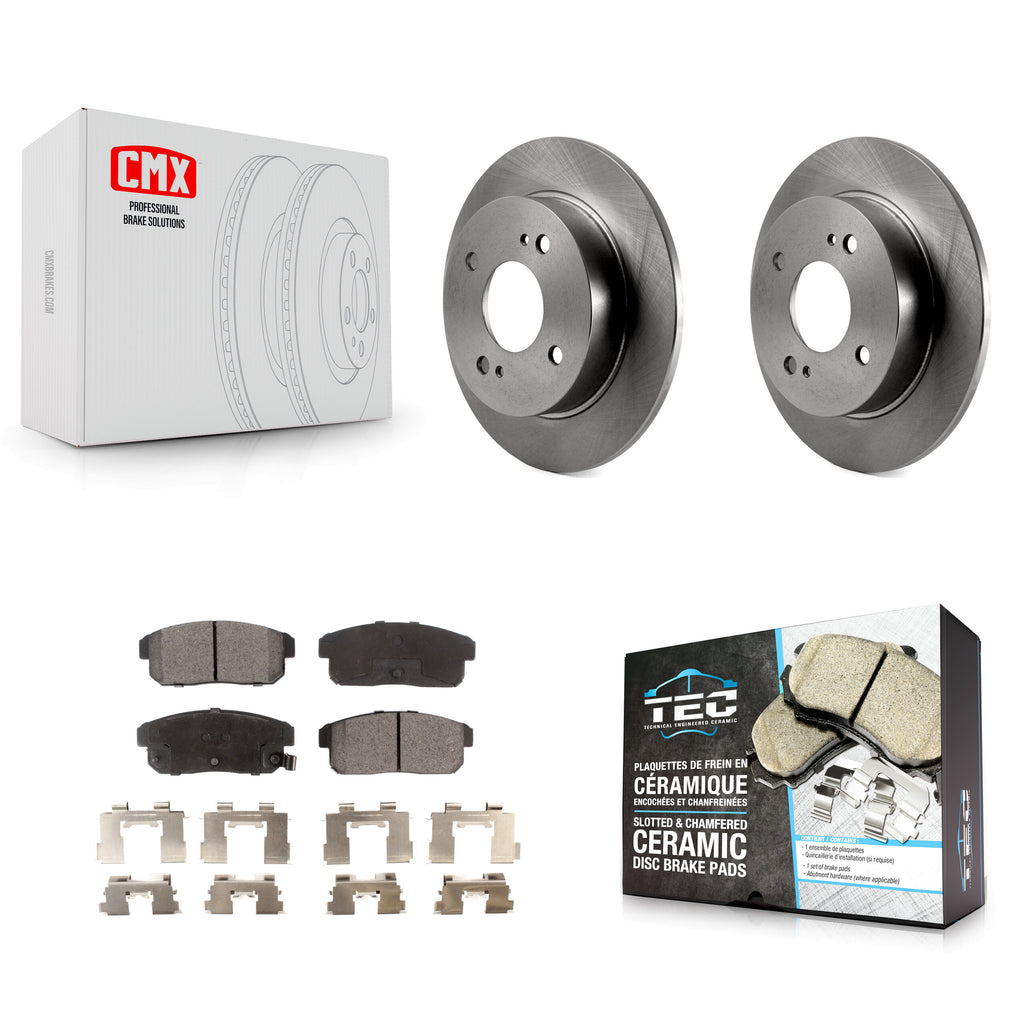 Rear Disc Brake Rotors & Ceramic Pad Kit For Nissan Sentra Infiniti G20 INFINITI