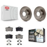 Rear Disc Brake Rotors And Ceramic Pads Kit For Audi A4 S4