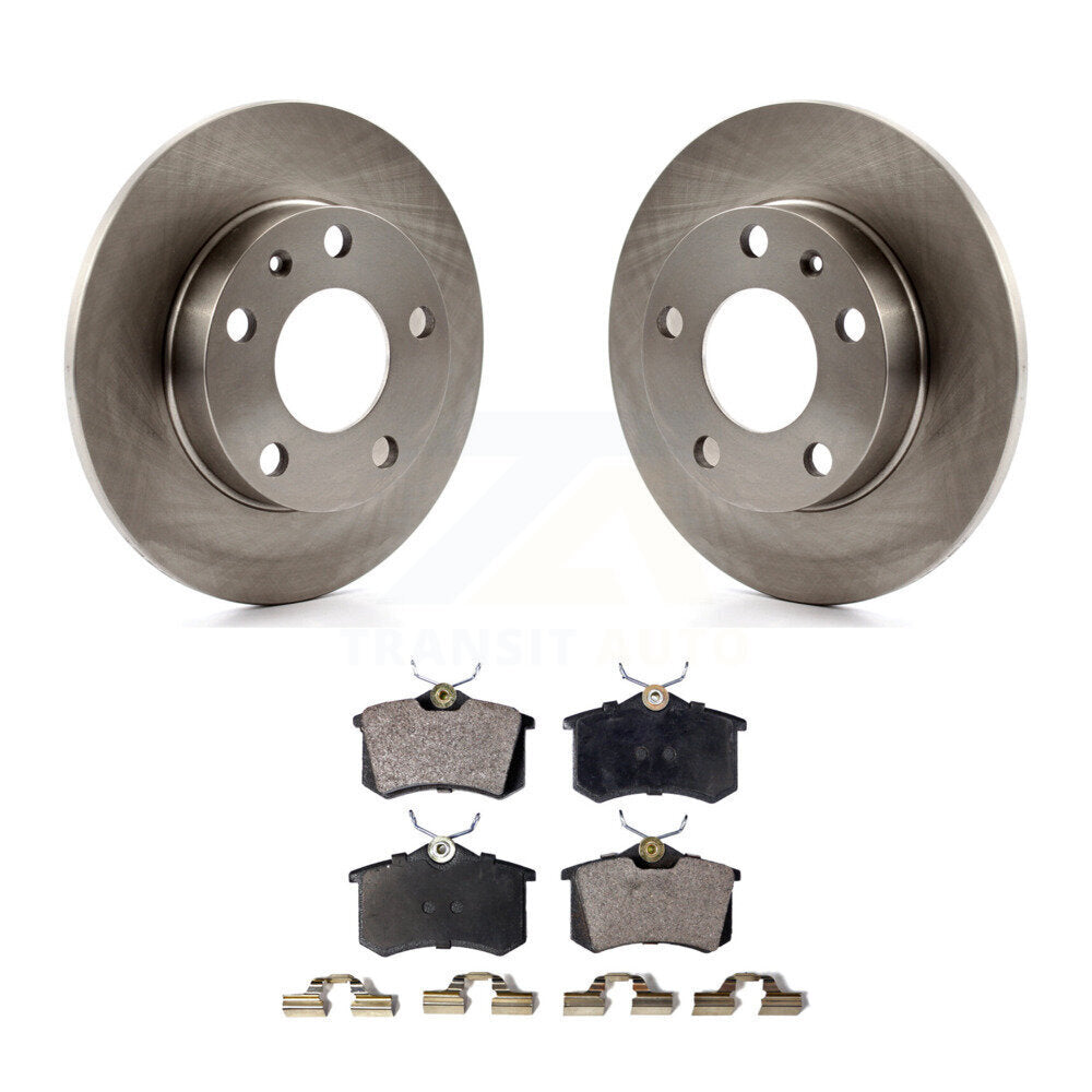 Rear Brake Rotor & Ceramic Pad Kit For Audi A4 Quattro With 245mm Diameter