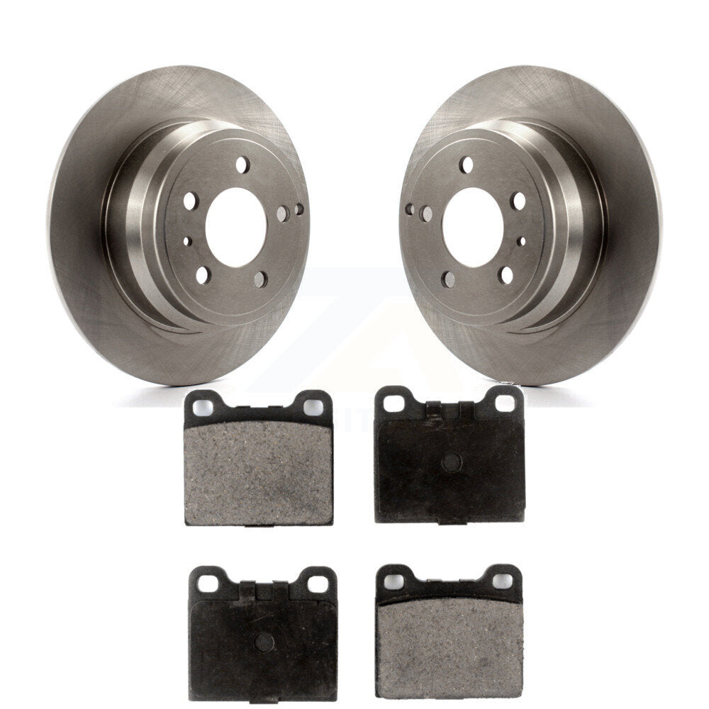 Rear Disc Brake Rotors And Ceramic Pads Kit For Volvo C70 V70