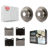 Rear Disc Brake Rotors And Ceramic Pads Kit For Volvo C70 V70