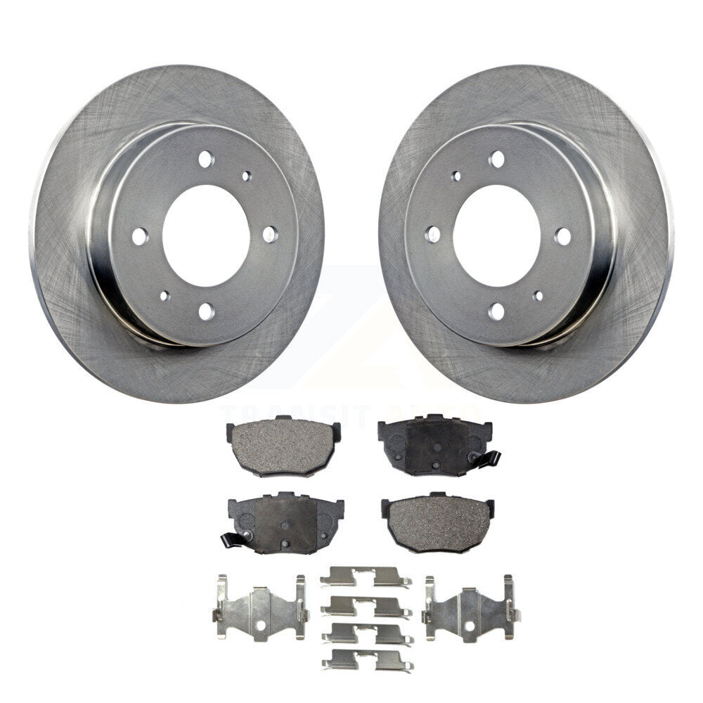 Rear Disc Brake Rotors And Ceramic Pads Kit For Hyundai Elantra Tiburon