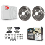 [Rear] 1997-2001 Honda Prelude Premium OE Brake Rotors & Ceramic Pads Kit For Max Braking