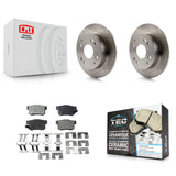 Rear Disc Brake Rotors And Ceramic Pads Kit For Honda Accord Acura CL