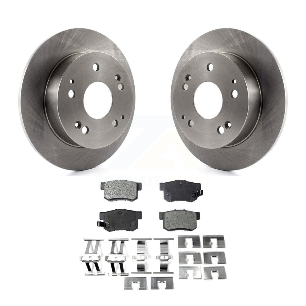 Rear Disc Brake Rotor & Ceramic Pad Kit For Honda Accord Civic Acura RSX Integra