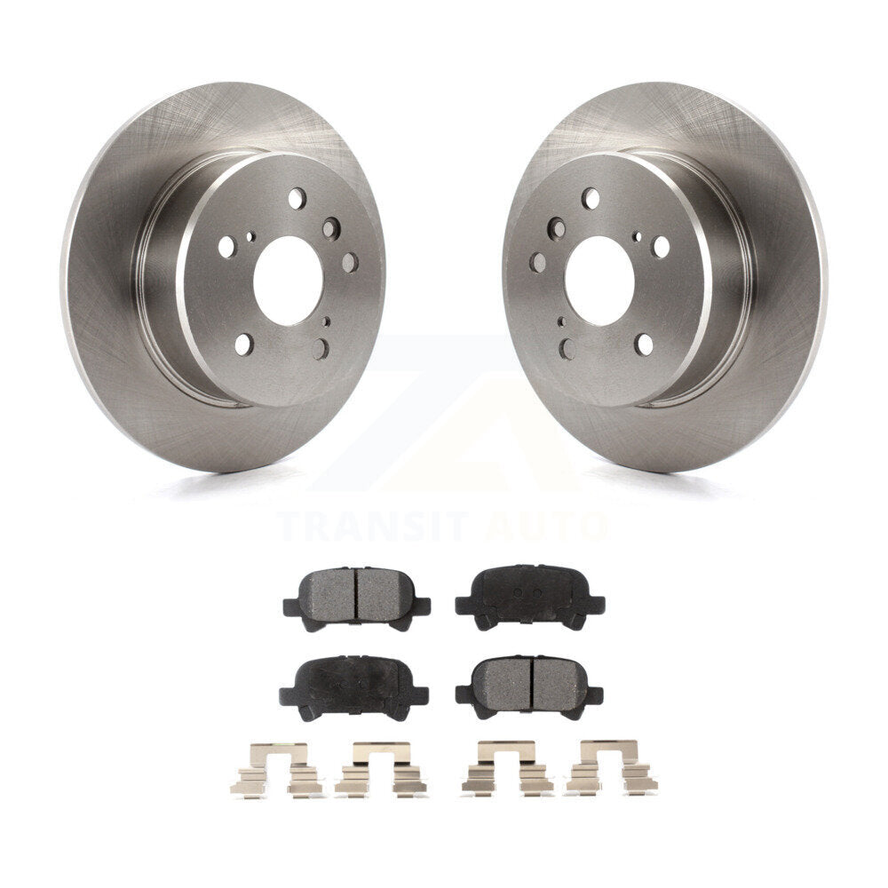 Rear Disc Brake Rotors And Ceramic Pads Kit For 2000-2004 Toyota Avalon