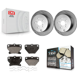 Kit de rotor de frein arrière et de plaquettes en céramique, pour Toyota Corolla Matrix Pontiac Vibe Celica 